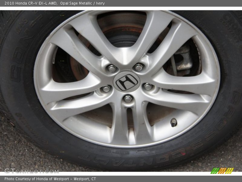 Opal Sage Metallic / Ivory 2010 Honda CR-V EX-L AWD