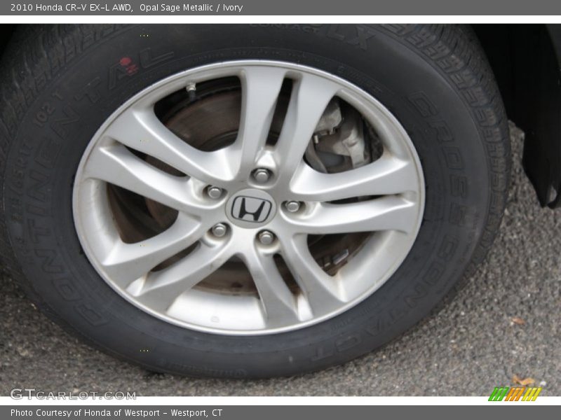 Opal Sage Metallic / Ivory 2010 Honda CR-V EX-L AWD