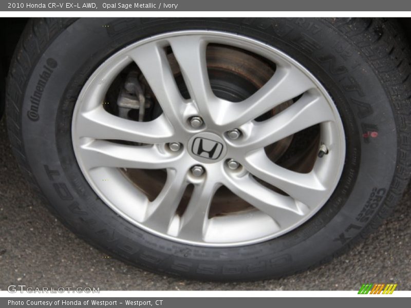 Opal Sage Metallic / Ivory 2010 Honda CR-V EX-L AWD
