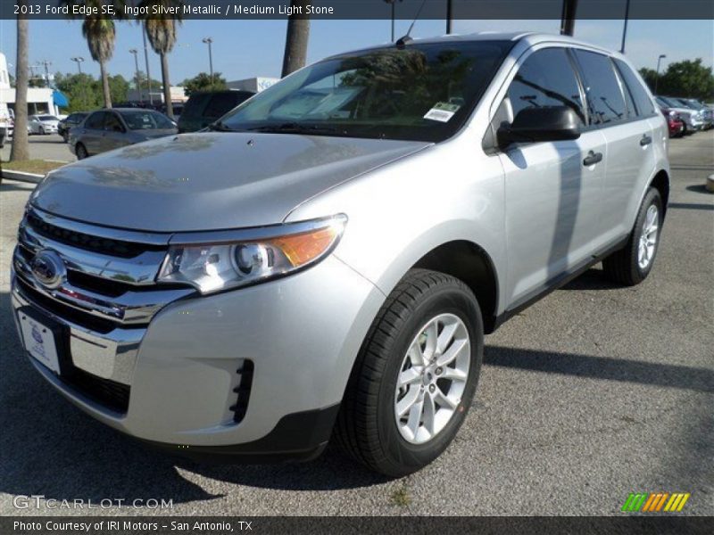 Ingot Silver Metallic / Medium Light Stone 2013 Ford Edge SE