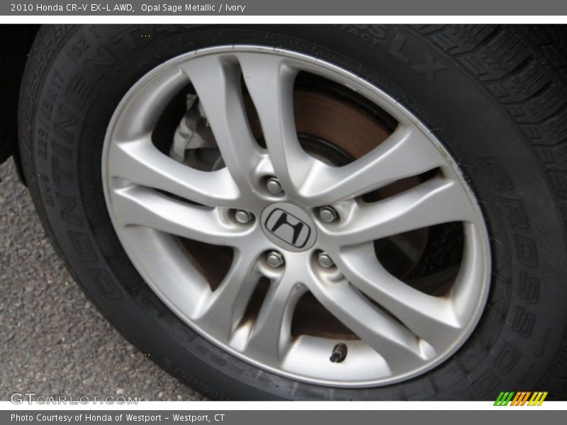 Opal Sage Metallic / Ivory 2010 Honda CR-V EX-L AWD