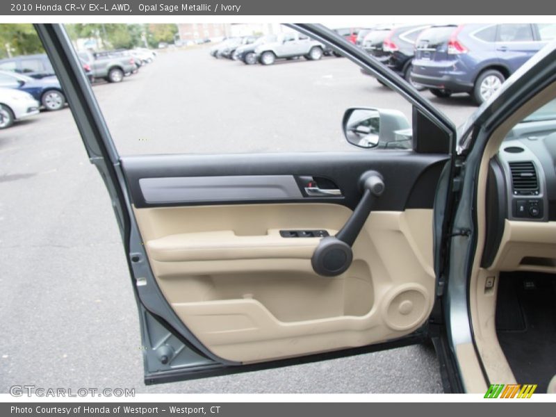 Opal Sage Metallic / Ivory 2010 Honda CR-V EX-L AWD