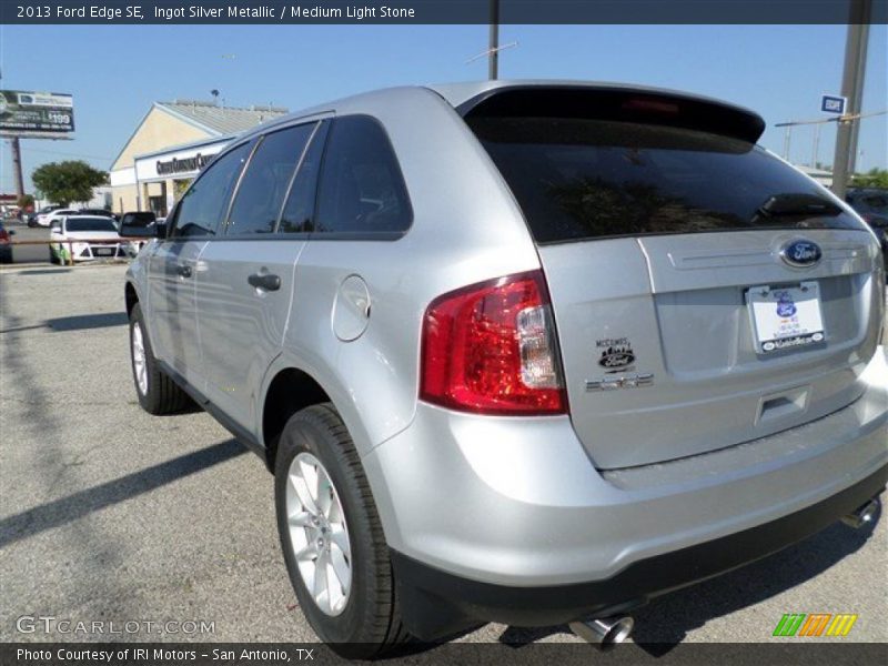 Ingot Silver Metallic / Medium Light Stone 2013 Ford Edge SE