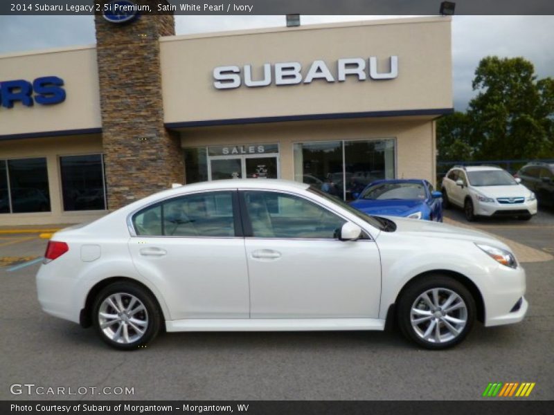 Satin White Pearl / Ivory 2014 Subaru Legacy 2.5i Premium