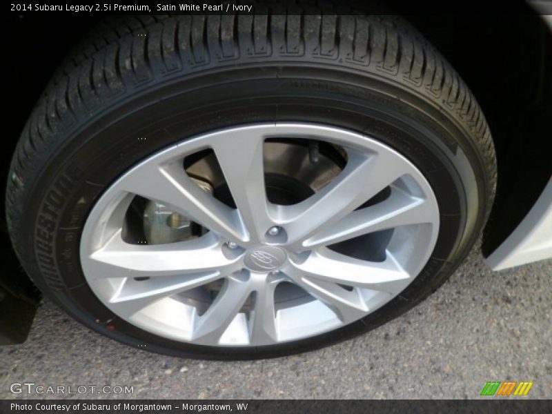 Satin White Pearl / Ivory 2014 Subaru Legacy 2.5i Premium