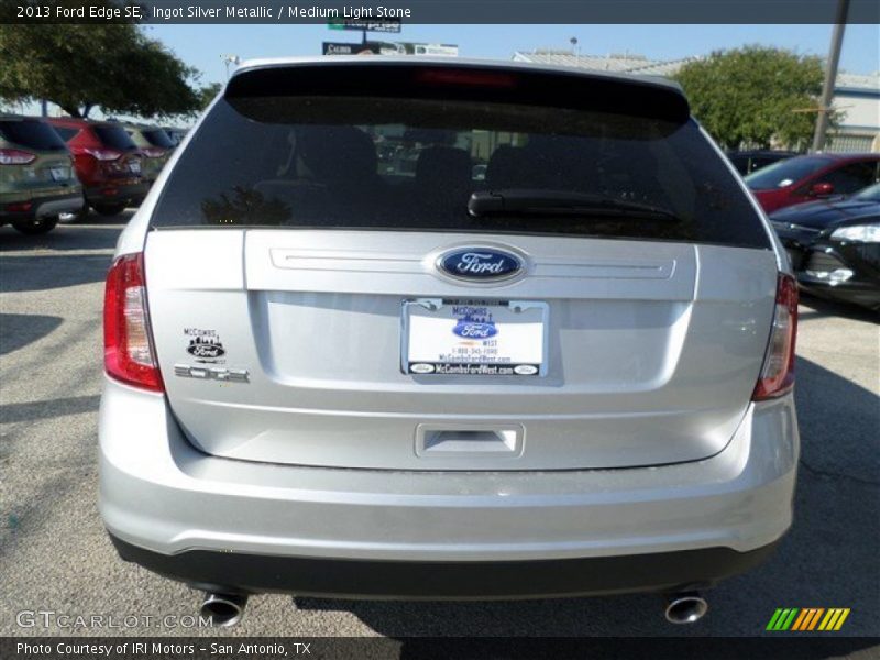 Ingot Silver Metallic / Medium Light Stone 2013 Ford Edge SE