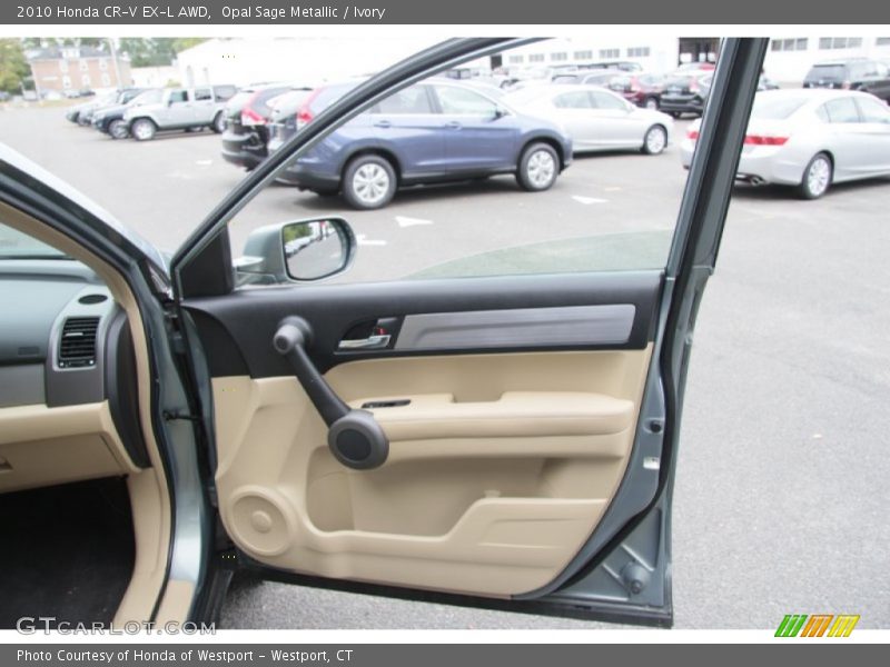 Opal Sage Metallic / Ivory 2010 Honda CR-V EX-L AWD