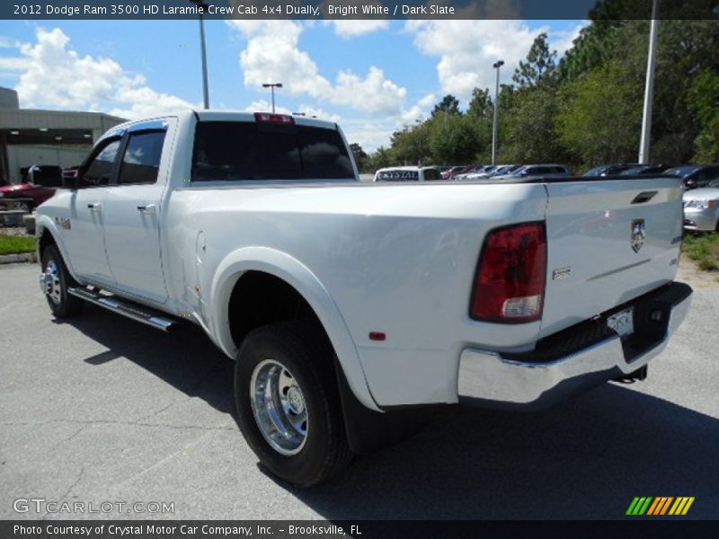 Bright White / Dark Slate 2012 Dodge Ram 3500 HD Laramie Crew Cab 4x4 Dually