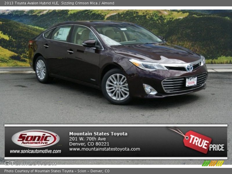 Sizzling Crimson Mica / Almond 2013 Toyota Avalon Hybrid XLE