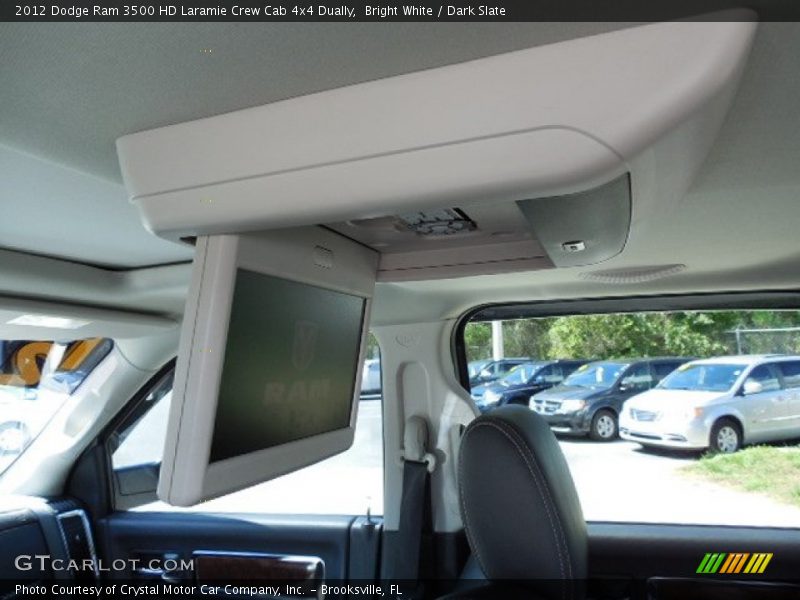 Bright White / Dark Slate 2012 Dodge Ram 3500 HD Laramie Crew Cab 4x4 Dually