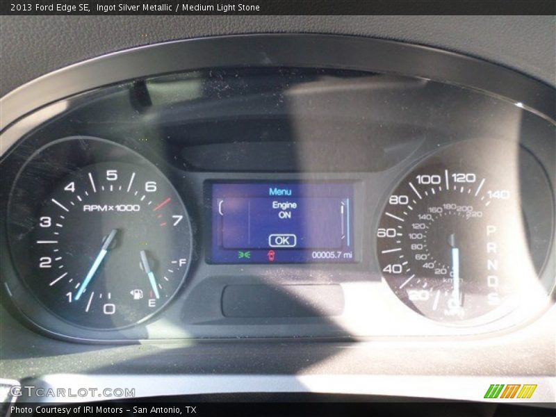 Ingot Silver Metallic / Medium Light Stone 2013 Ford Edge SE