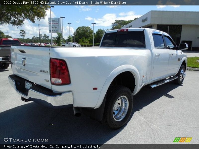 Bright White / Dark Slate 2012 Dodge Ram 3500 HD Laramie Crew Cab 4x4 Dually