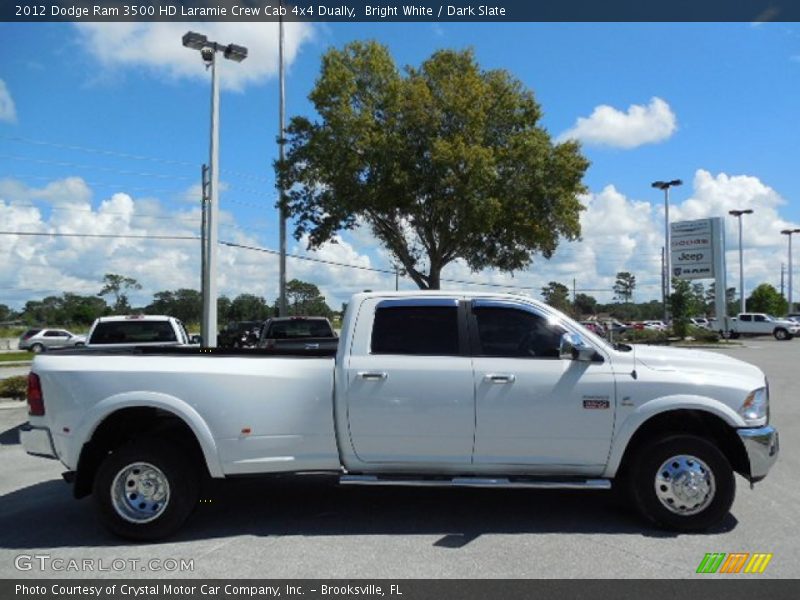 Bright White / Dark Slate 2012 Dodge Ram 3500 HD Laramie Crew Cab 4x4 Dually