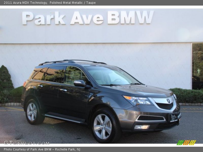 Polished Metal Metallic / Taupe 2011 Acura MDX Technology
