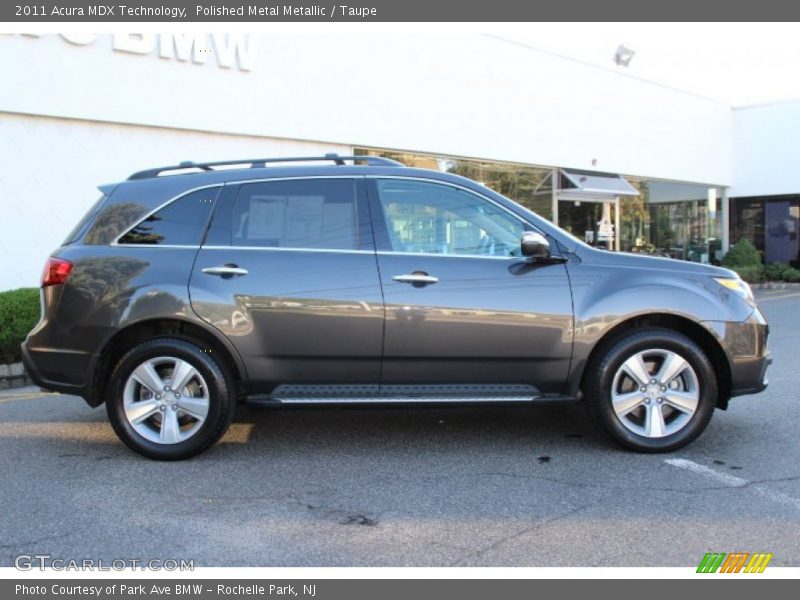 Polished Metal Metallic / Taupe 2011 Acura MDX Technology