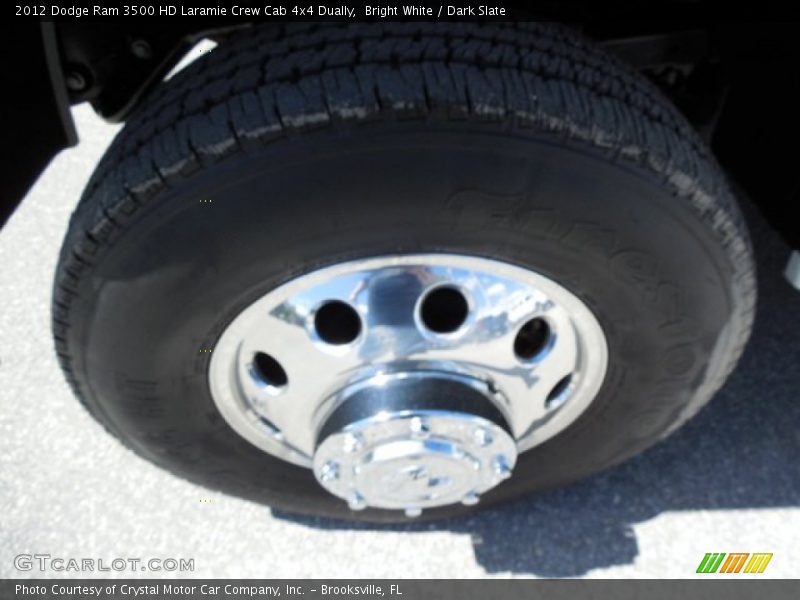 Bright White / Dark Slate 2012 Dodge Ram 3500 HD Laramie Crew Cab 4x4 Dually