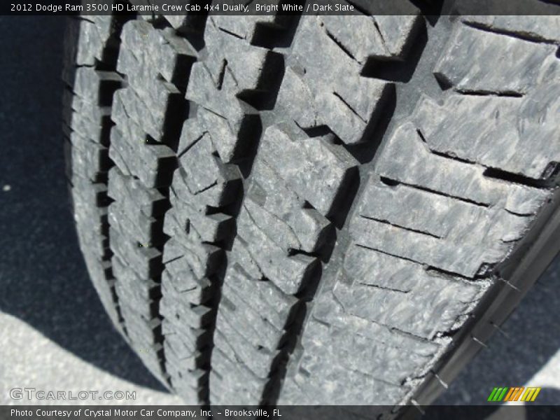 Bright White / Dark Slate 2012 Dodge Ram 3500 HD Laramie Crew Cab 4x4 Dually