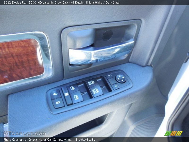 Bright White / Dark Slate 2012 Dodge Ram 3500 HD Laramie Crew Cab 4x4 Dually