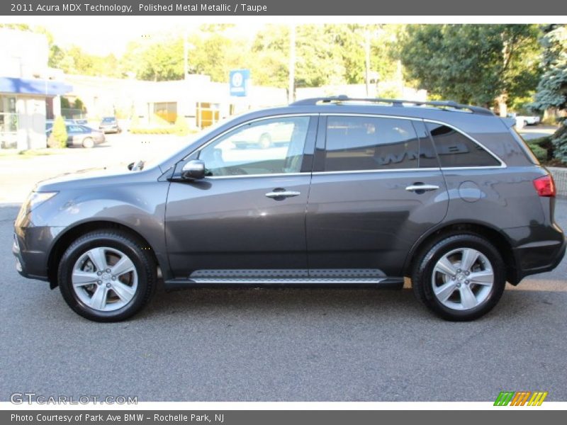 Polished Metal Metallic / Taupe 2011 Acura MDX Technology