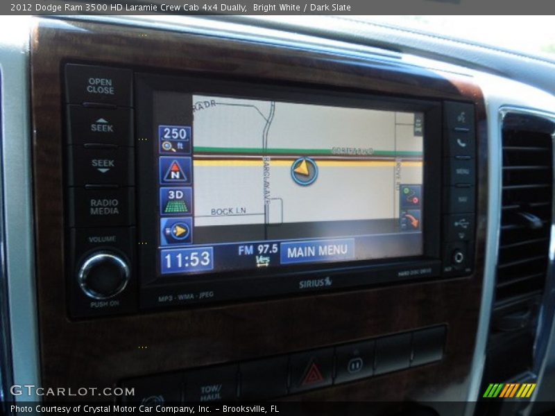 Bright White / Dark Slate 2012 Dodge Ram 3500 HD Laramie Crew Cab 4x4 Dually
