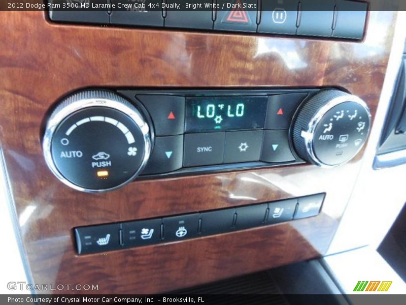 Bright White / Dark Slate 2012 Dodge Ram 3500 HD Laramie Crew Cab 4x4 Dually