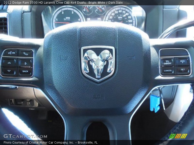 Bright White / Dark Slate 2012 Dodge Ram 3500 HD Laramie Crew Cab 4x4 Dually