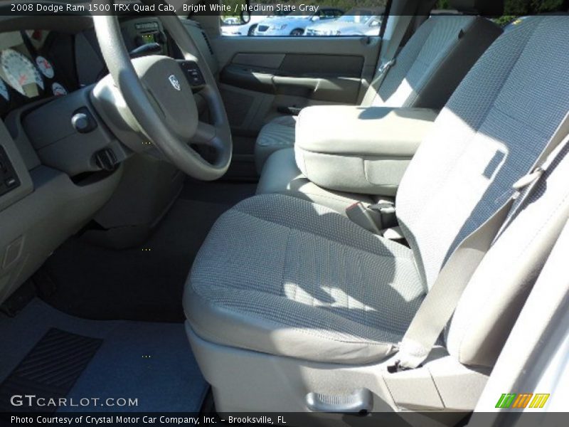 Bright White / Medium Slate Gray 2008 Dodge Ram 1500 TRX Quad Cab