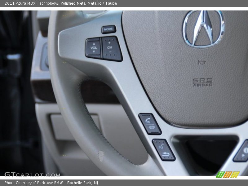 Polished Metal Metallic / Taupe 2011 Acura MDX Technology