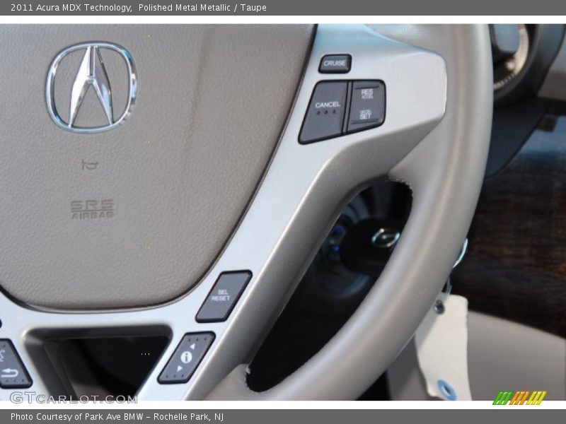 Polished Metal Metallic / Taupe 2011 Acura MDX Technology