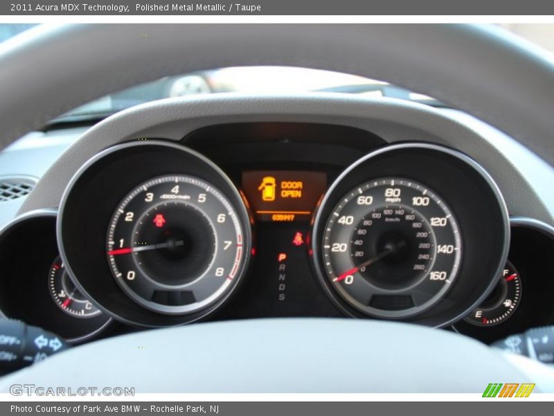 Polished Metal Metallic / Taupe 2011 Acura MDX Technology