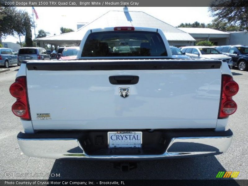 Bright White / Medium Slate Gray 2008 Dodge Ram 1500 TRX Quad Cab