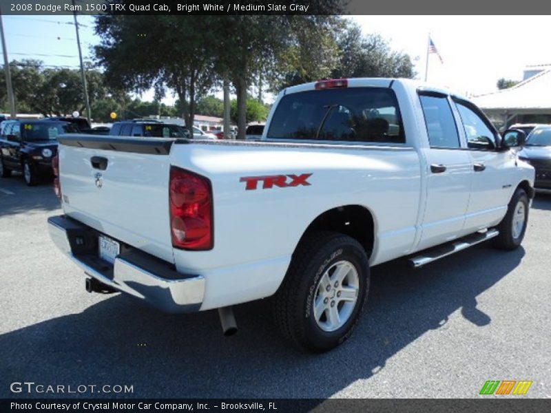 Bright White / Medium Slate Gray 2008 Dodge Ram 1500 TRX Quad Cab