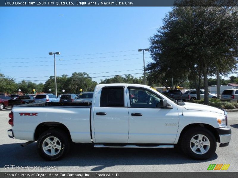 Bright White / Medium Slate Gray 2008 Dodge Ram 1500 TRX Quad Cab