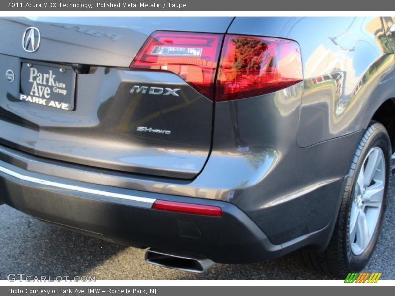 Polished Metal Metallic / Taupe 2011 Acura MDX Technology