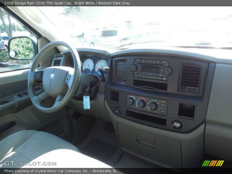 Bright White / Medium Slate Gray 2008 Dodge Ram 1500 TRX Quad Cab