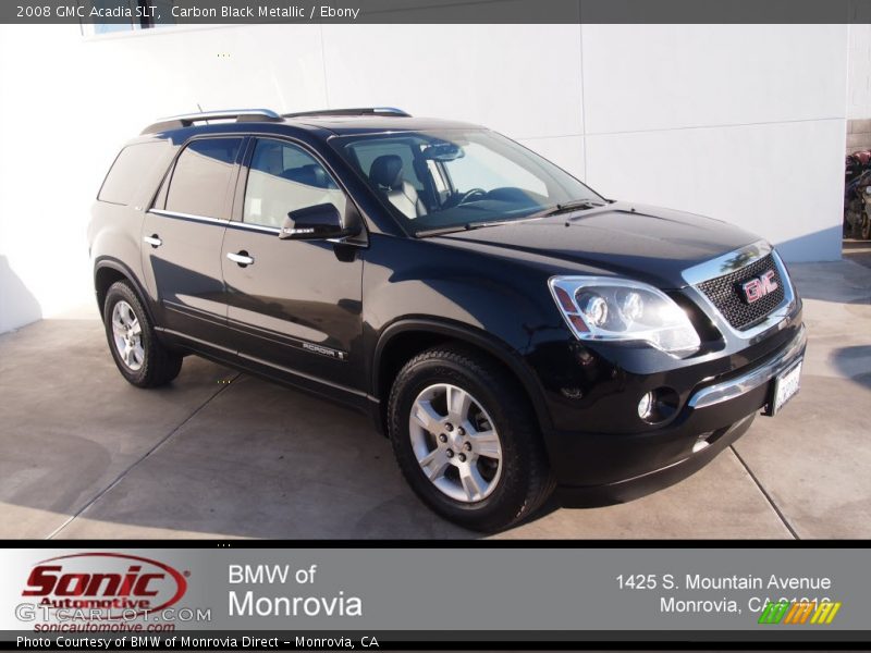 Carbon Black Metallic / Ebony 2008 GMC Acadia SLT