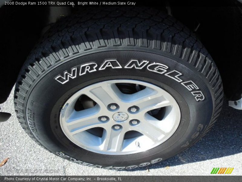 Bright White / Medium Slate Gray 2008 Dodge Ram 1500 TRX Quad Cab