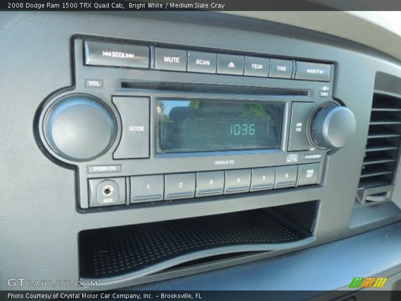 Bright White / Medium Slate Gray 2008 Dodge Ram 1500 TRX Quad Cab