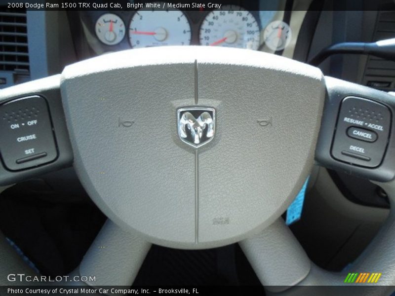 Bright White / Medium Slate Gray 2008 Dodge Ram 1500 TRX Quad Cab