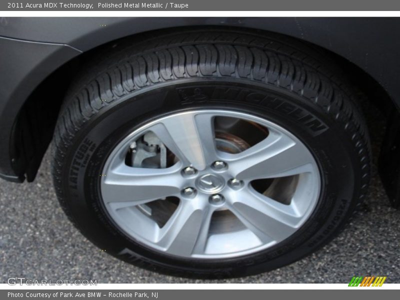 Polished Metal Metallic / Taupe 2011 Acura MDX Technology
