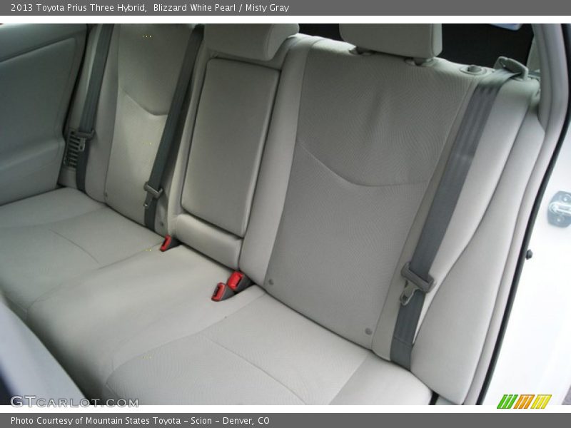 Blizzard White Pearl / Misty Gray 2013 Toyota Prius Three Hybrid