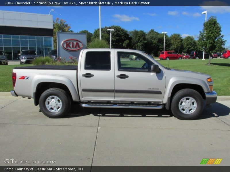 Silver Birch Metallic / Medium Dark Pewter 2004 Chevrolet Colorado LS Crew Cab 4x4