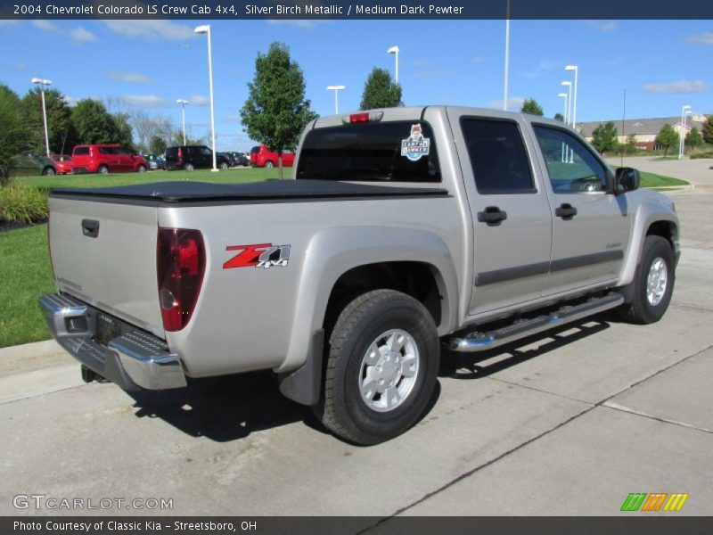 Silver Birch Metallic / Medium Dark Pewter 2004 Chevrolet Colorado LS Crew Cab 4x4
