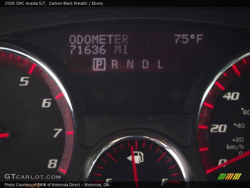 Carbon Black Metallic / Ebony 2008 GMC Acadia SLT