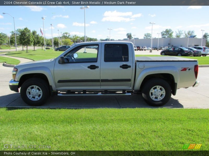 Silver Birch Metallic / Medium Dark Pewter 2004 Chevrolet Colorado LS Crew Cab 4x4