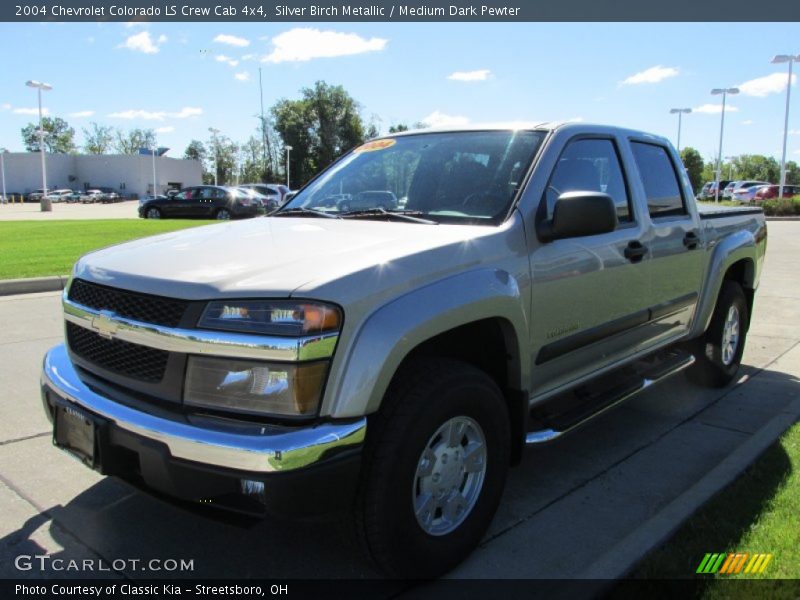 Silver Birch Metallic / Medium Dark Pewter 2004 Chevrolet Colorado LS Crew Cab 4x4