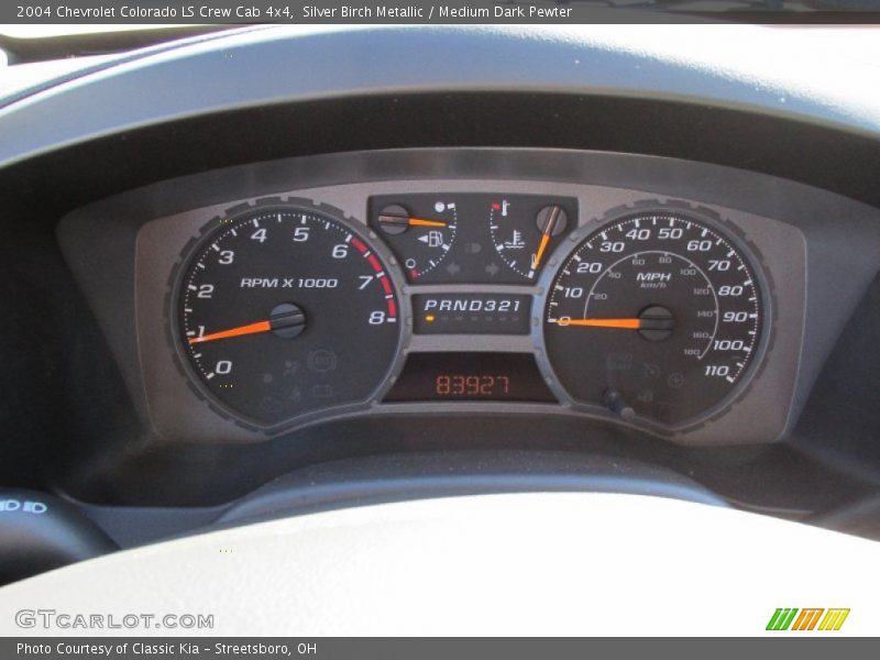 Silver Birch Metallic / Medium Dark Pewter 2004 Chevrolet Colorado LS Crew Cab 4x4
