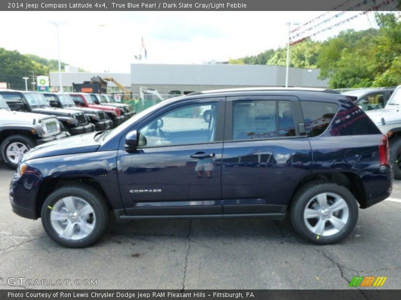 True Blue Pearl / Dark Slate Gray/Light Pebble 2014 Jeep Compass Latitude 4x4