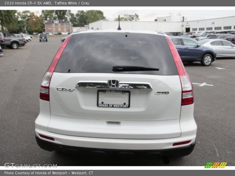 Taffeta White / Gray 2010 Honda CR-V EX AWD