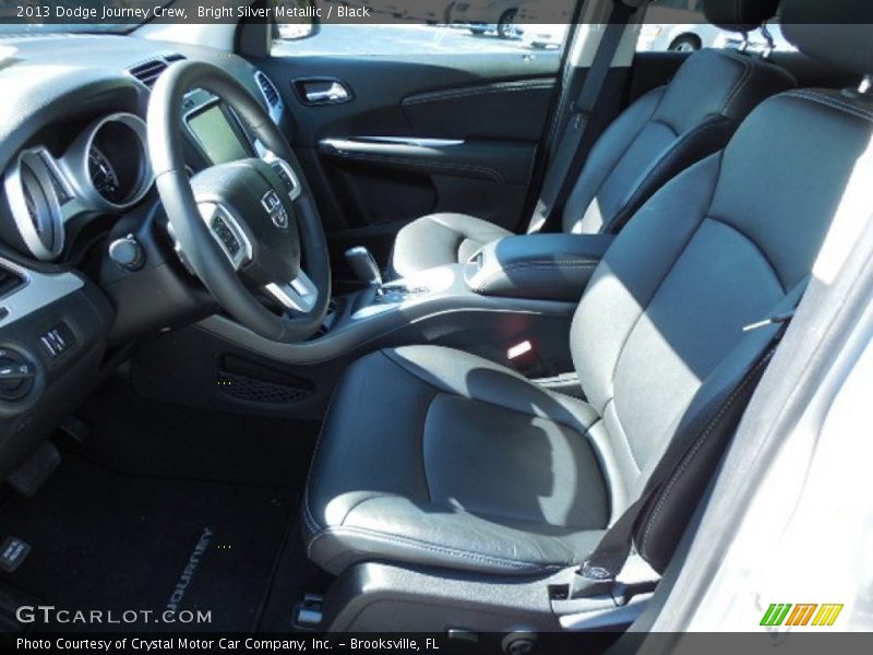 Bright Silver Metallic / Black 2013 Dodge Journey Crew